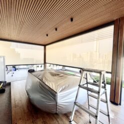 rèm zipper tự động có nẹp