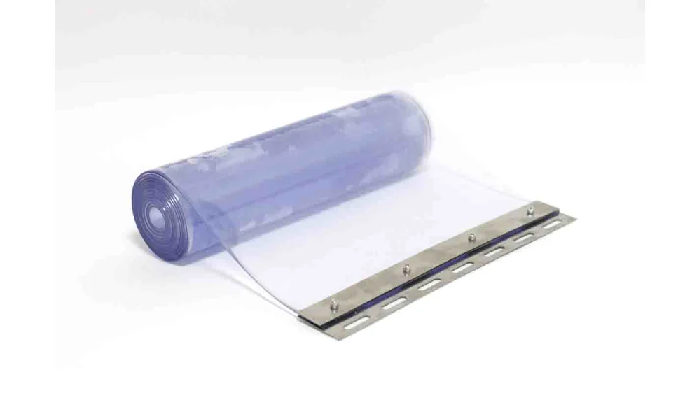 Cận cảnh tấm PVC ngăn lạnh trong suốt tiêt kiệm năng lượng