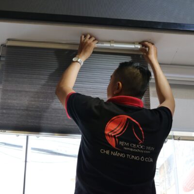 Rèm tổ ong motor Somfy chính hãng nhập khẩu Pháp