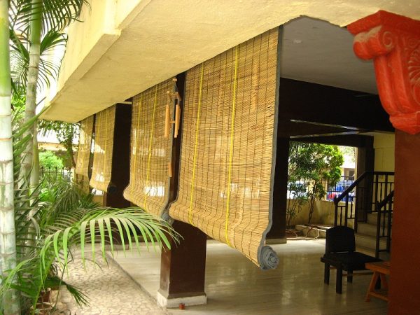 Màn tăm tre thủ công phong cách vintage độc đáo