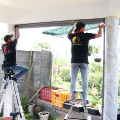 Giải pháp rèm ngoài trời tự động điều khiển từ xa