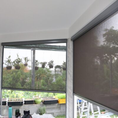 rèm vải cao cấp khung nhôm sơn tĩnh điện phù hợp nhà hiện đại