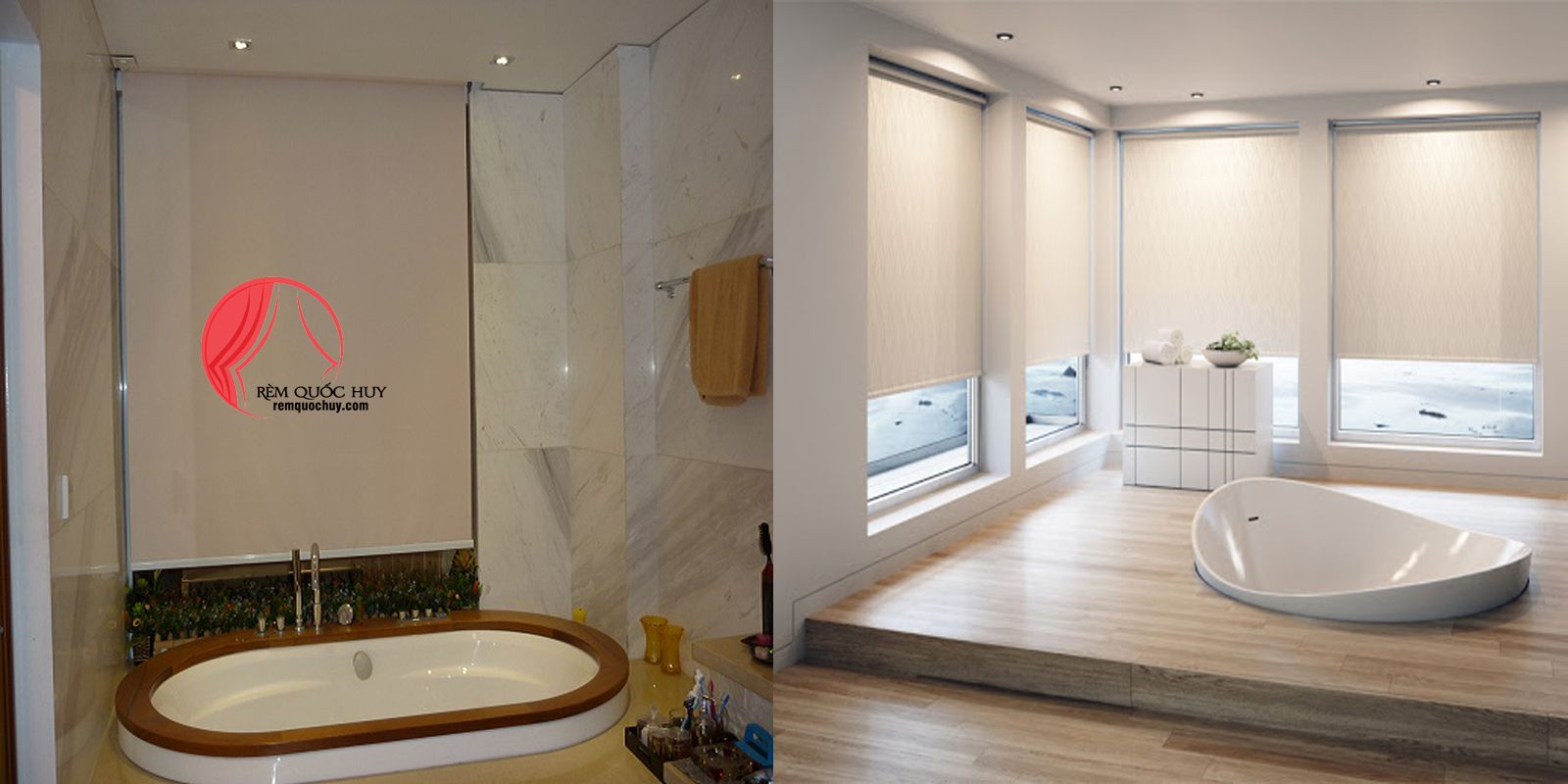 mẫu rèm cuốn cản nắng thông minh cho nhà ở