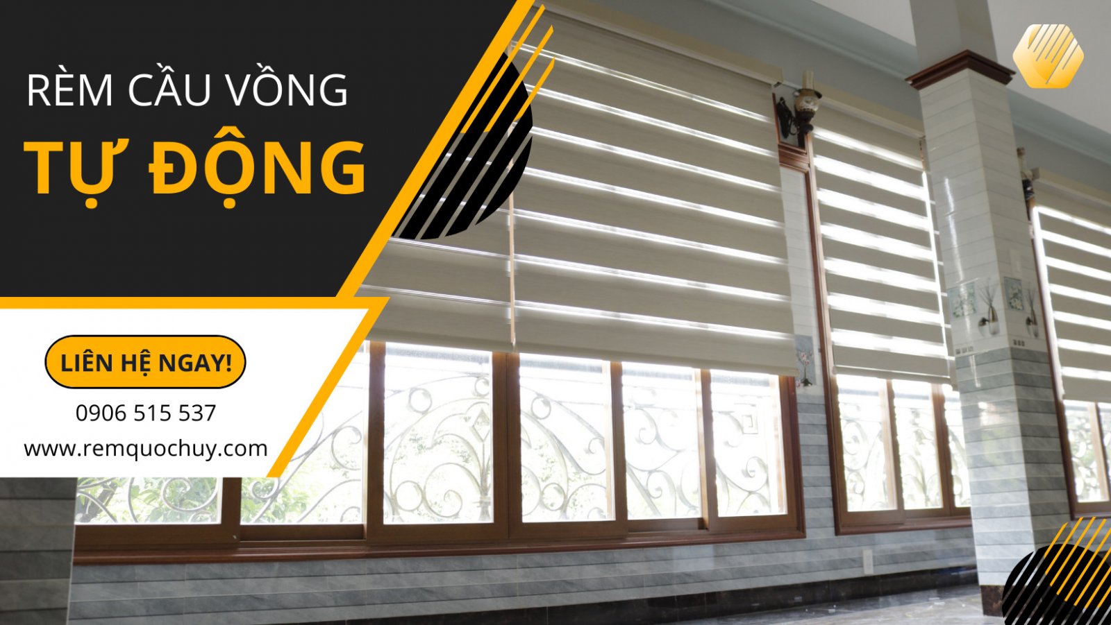Cận cảnh lớp vải rèm cầu vồng cao cấp chống tia UV