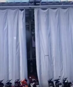 Rèm vải ngoài trời tự động chống tia UV cho ban công chung cư