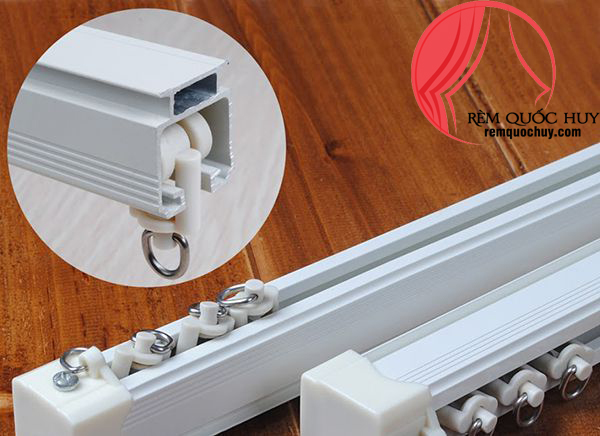 Thanh ray treo rèm cửa nhôm định hình cao cấp