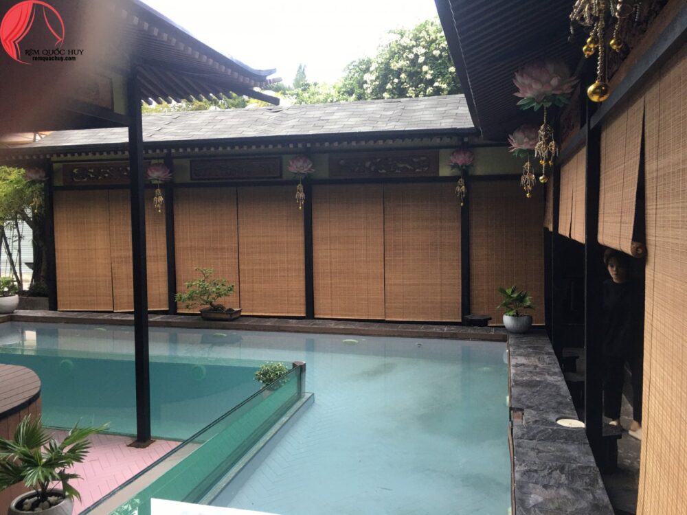 Rèm mành che nắng | Rèm tre trang trí ngoài trời | Rèm Quốc Huy