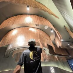 rèm kim loại trang trí trần