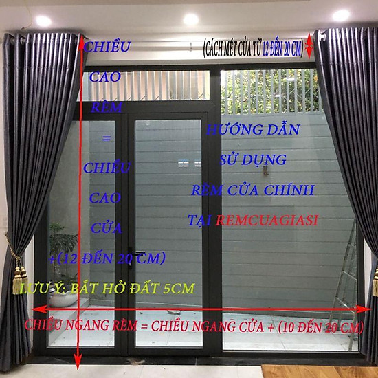 Cách tính vải rèm cửa giúp tiết kiệm chi phí