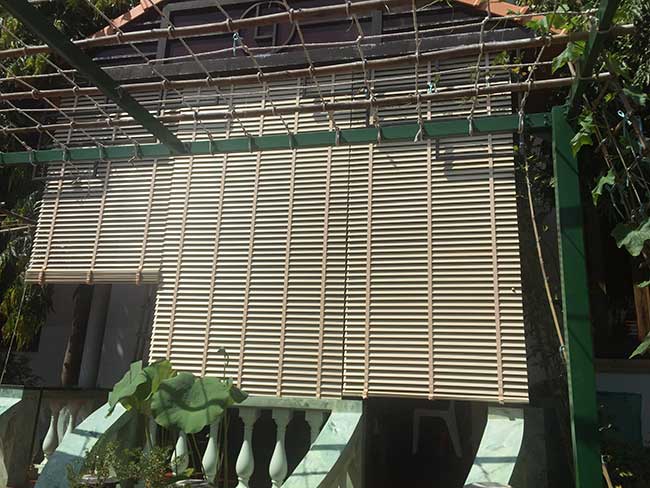 Giải pháp che nắng bằng mành sáo hiện đại