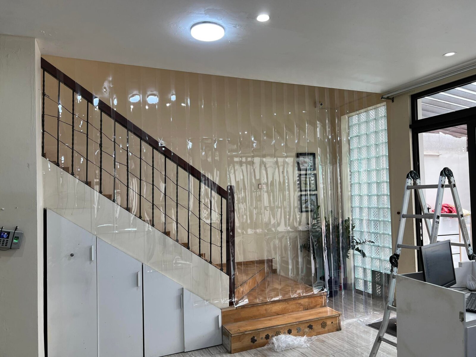 Rèm nhựa PVC trong suốt, dùng cho quán ăn, kho lạnh