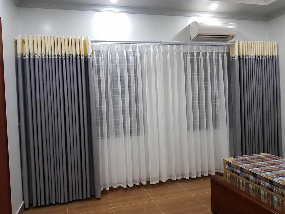 Rèm che cửa chính phong cách Hàn Quốc