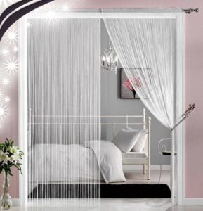 Rèm sợi đẹp trang trí phòng ngủ thêm ấm cúng