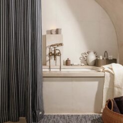 Rèm che bồn tắm in họa tiết cổ điển