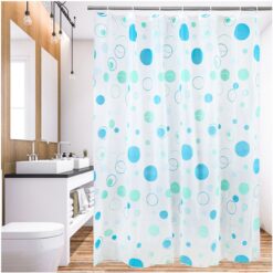 Rèm chống nước nhà tắm màu trắng chất liệu PVC cao cấp