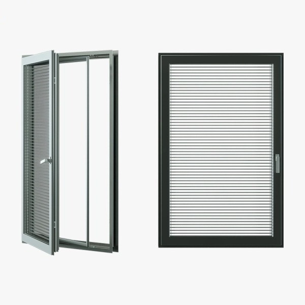 Rèm kính 2 lớp sáo nhôm Rèm kính 2 lớp sáo nhôm