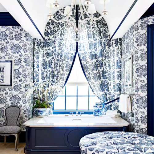 Rèm nhà tắm cao cấp thiết kế in 3D