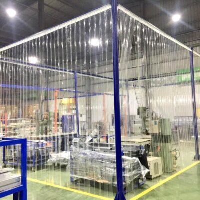 Rèm nhựa kéo xếp tiện lợi cho không gian mở