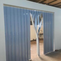 Rèm nhựa màu pastel trang trí không gian phòng trẻ em