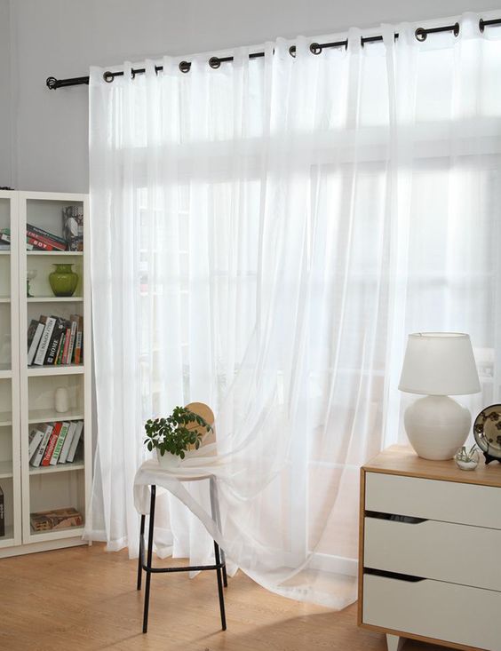 Rèm trắng voan cao cấp phù hợp phong cách tối giản