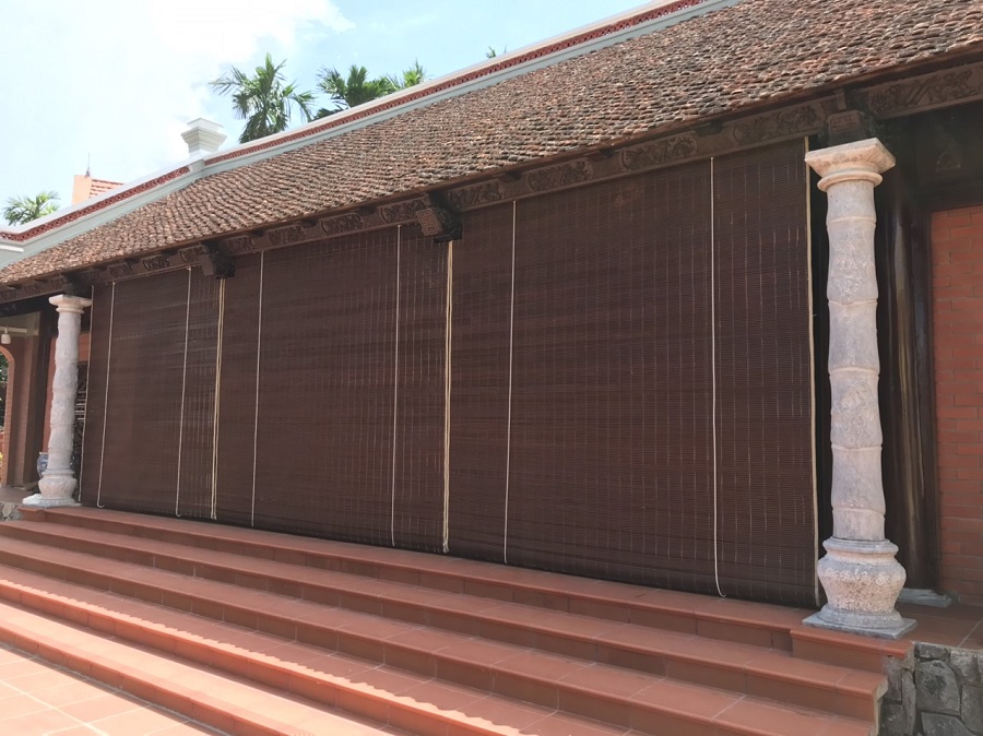 Rèm trúc che nắng sân vườn