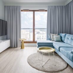 Thiết kế rèm 2 lớp cho phòng khách hiện đại