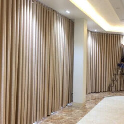 Vải màu be cao cấp dùng may rèm cửa sổ phòng khách sang trọng