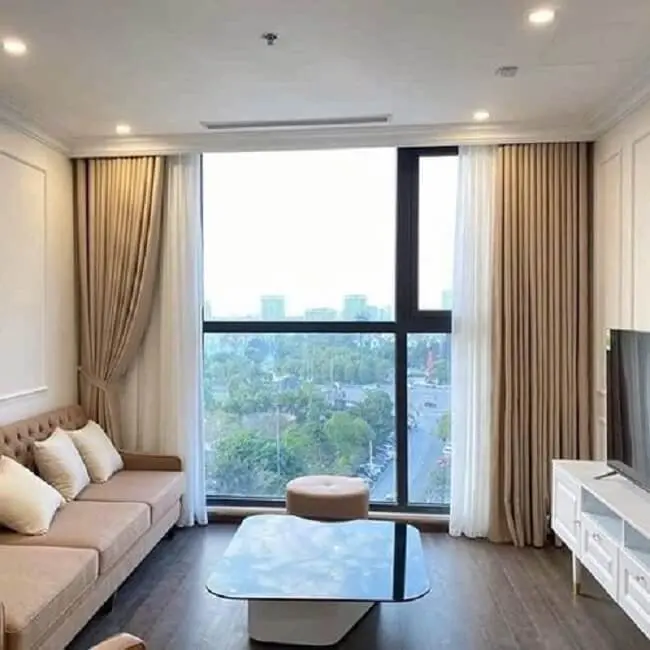 Không gian nội thất nổi bật với mẫu rèm cửa đẹp sang trọng hiện đại
