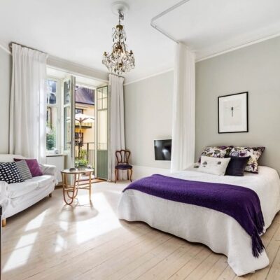 Màn treo phòng ngủ phong cách vintage