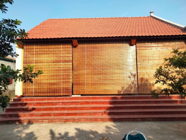 Mẫu mành trúc trang trí nội thất phong cách mộc mạc
