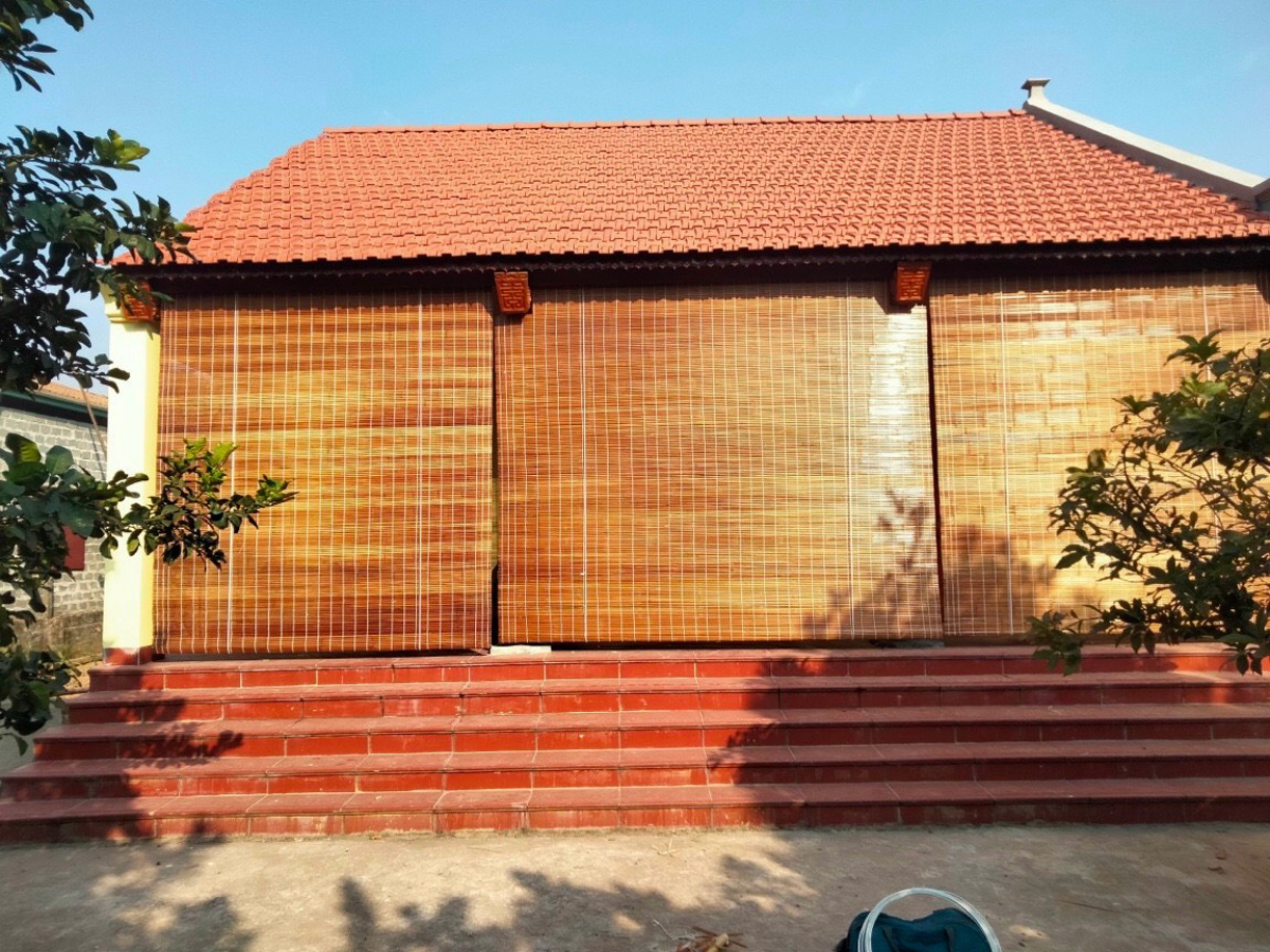 Mẫu mành trúc trang trí nội thất phong cách mộc mạc
