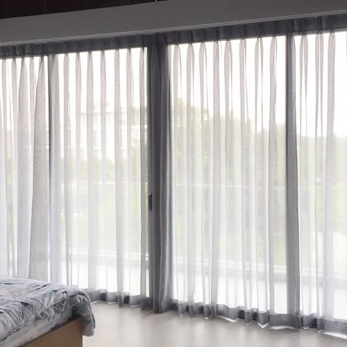 Rèm vải voan bay bổng, mang lại cảm giác lãng mạn và thư giãn cho không gian