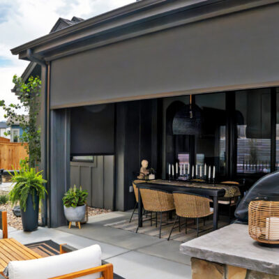 Rèm chống nắng ban công lắp đặt cho chung cư cao tầng