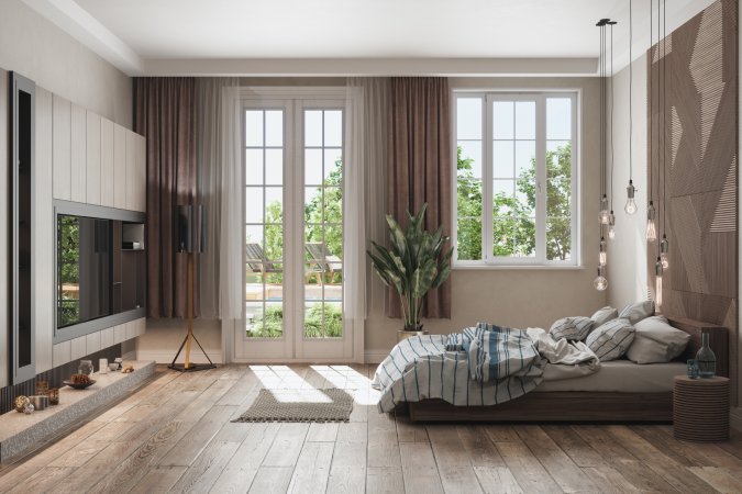 Rèm cửa ra vào phòng ngủ ngăn lạnh, giữ nhiệt tốt