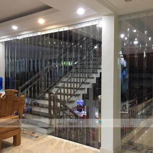 Rèm vải dày dùng làm rèm ngăn lạnh cho phòng máy lạnh