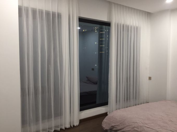 Rèm voan trang trí kết hợp rèm dày cho không gian hai lớp lãng mạn
