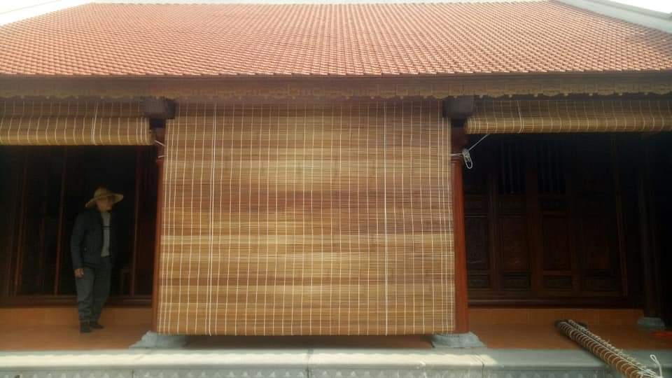 Thiết kế mành tre chắn nắng bền đẹp cho hiên nhà