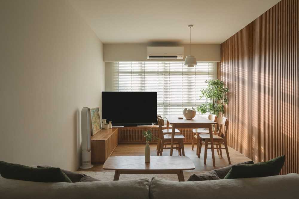 Thiết kế rèm linen phong cách Bắc Âu hiện đại