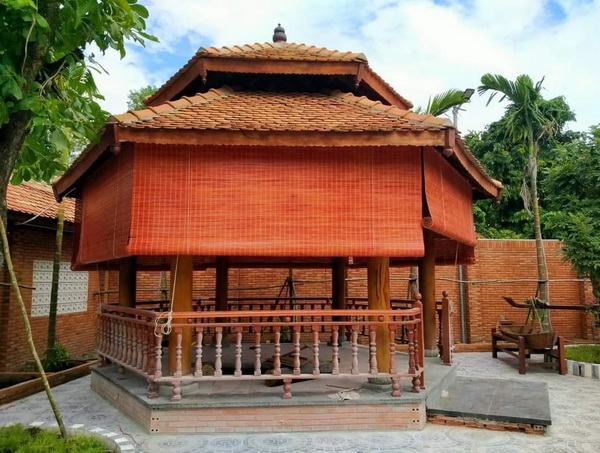 Trang trí nhà bằng mành tre trúc giúp chống nắng hiệu quả