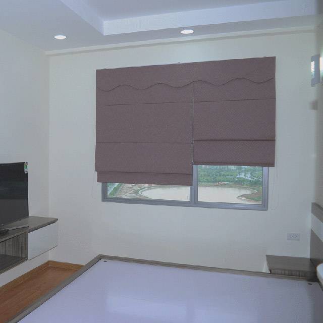 Mẫu rèm Roman phòng ngủ nhẹ nhàng, màu sắc trang nhã