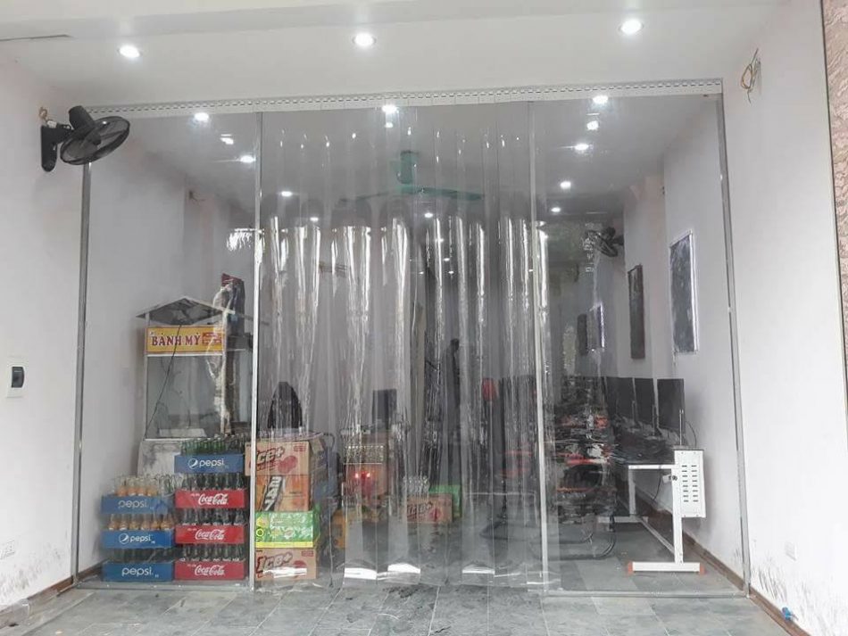 Màn che trong suốt chắn bụi cho ban công