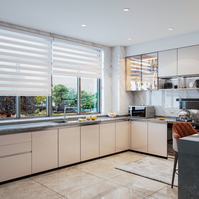 Mẫu rèm cầu vồng đẹp lắp tại cửa sổ phòng khách