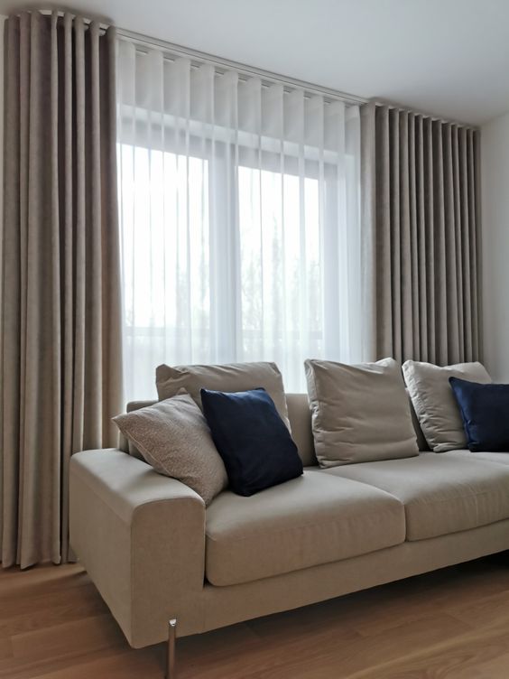 Mẫu rèm linen phong cách Bắc Âu phù hợp căn hộ hiện đại