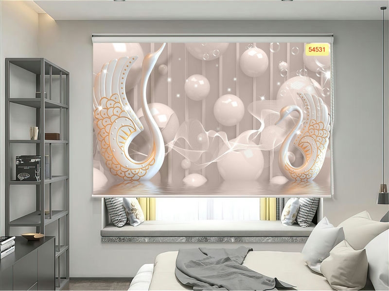 Rèm cuốn in tranh 3D phong cảnh thiên nhiên sống động