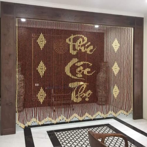 Rèm gỗ hạt tròn – Phong cách mộc mạc, độc đáo và gần gũi thiên nhiên
