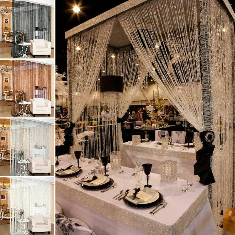 Rèm hạt nhựa giả pha lê đẹp cho cửa chính