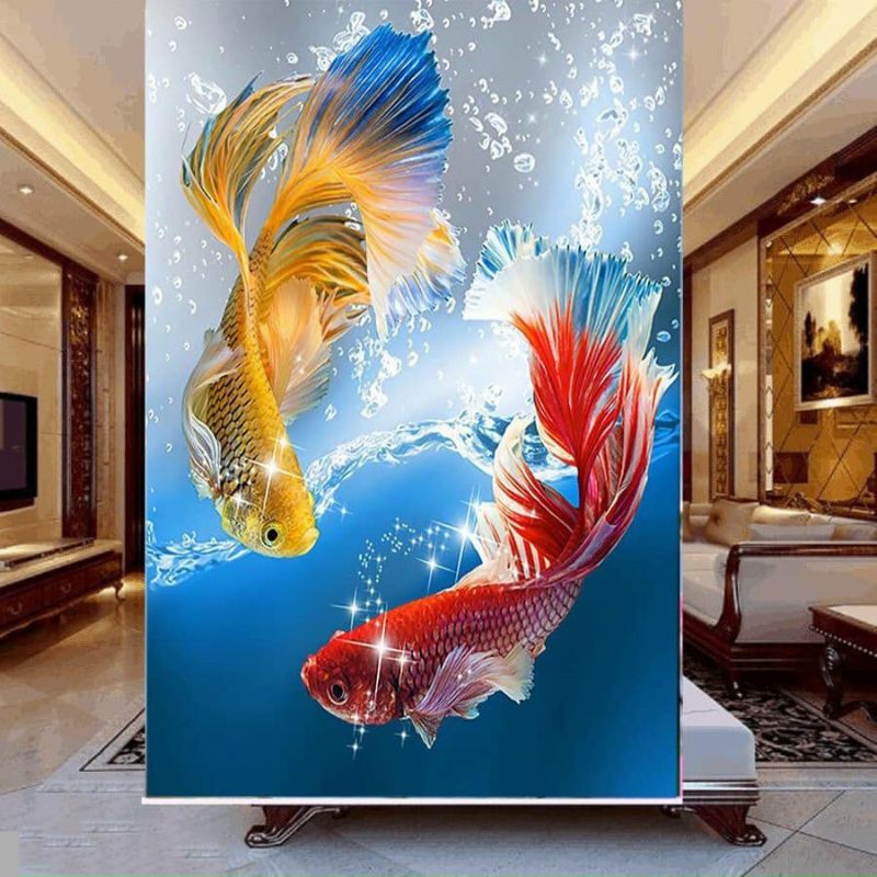 Thiết kế nội thất sáng tạo với rèm cuốn in tranh 3D thiên nhiên