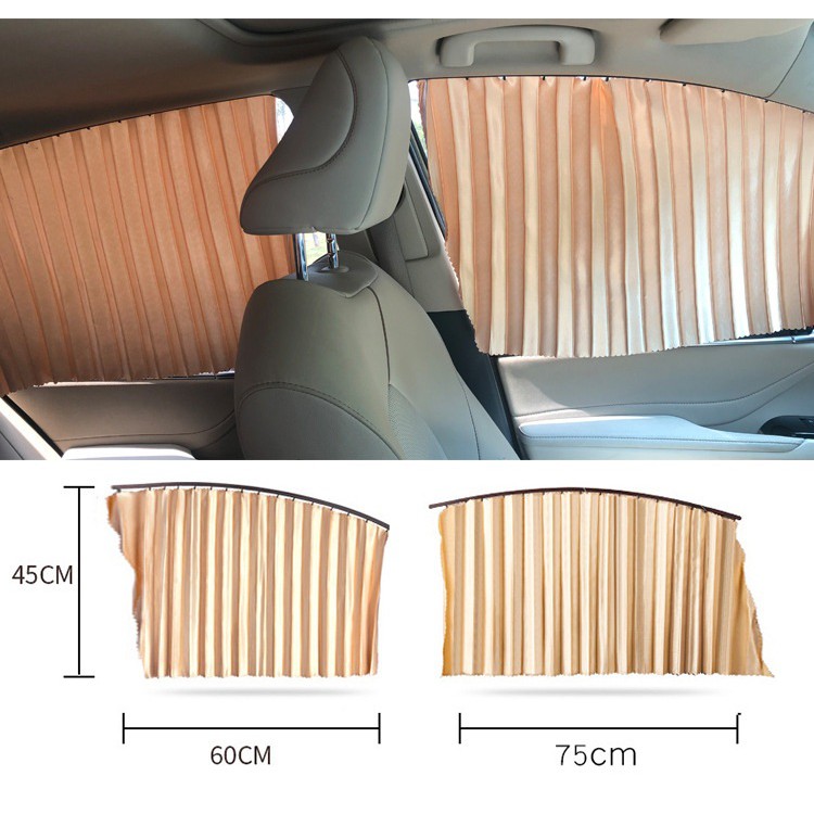 rèm vải che nắng ô tô 7 chỗ màu xám bạc, sang trọng
