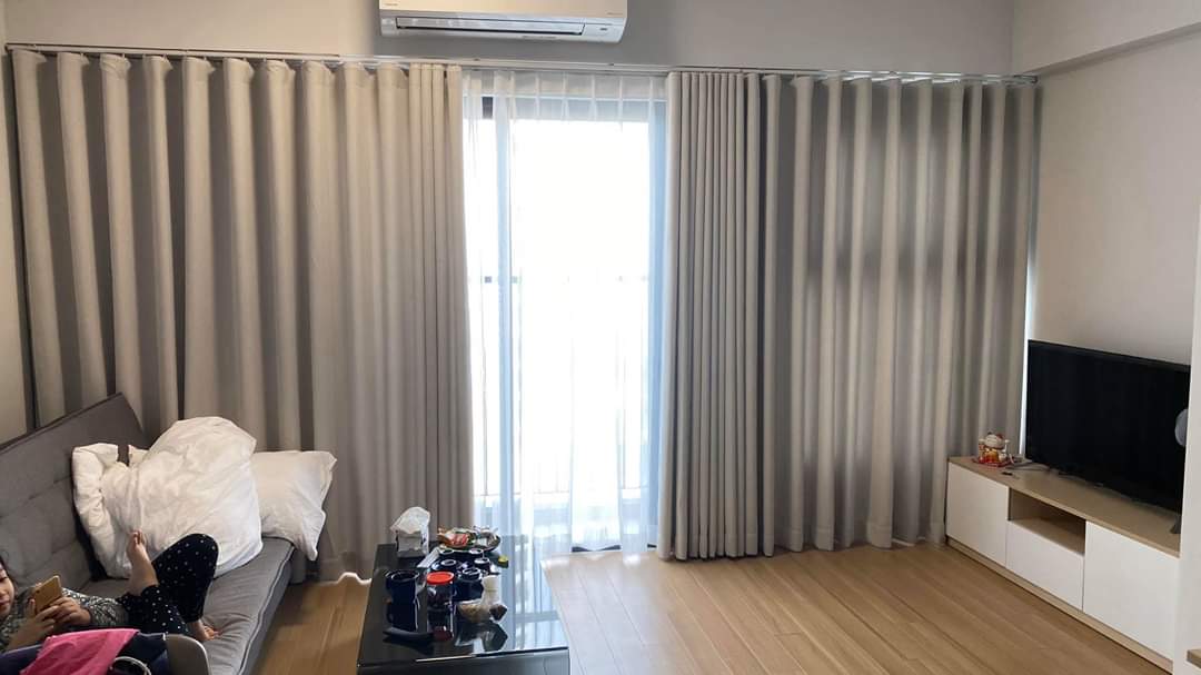 rèm vải định hình nếp gọn – rèm ô rê lượn sóng mềm mại