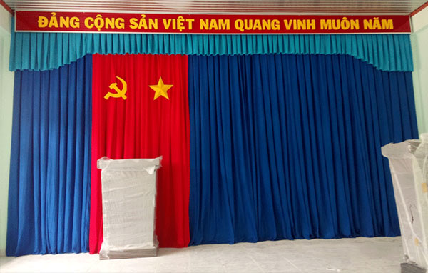 mẫu phông sân khấu trường học cho chương trình văn nghệ, kịch thiếu nhi